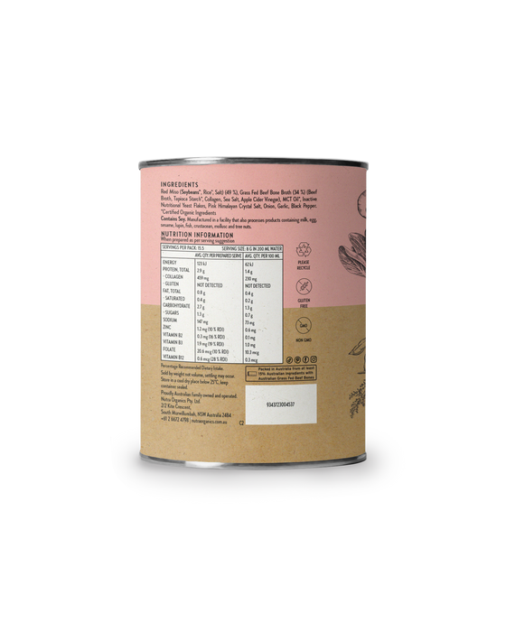 Nutra Organics Organic Beef Bone Broth Miso Ramen 125g