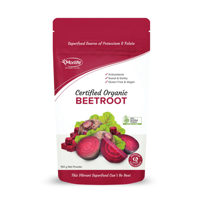 Morlife Beetroot Certified Organic Powder 150g