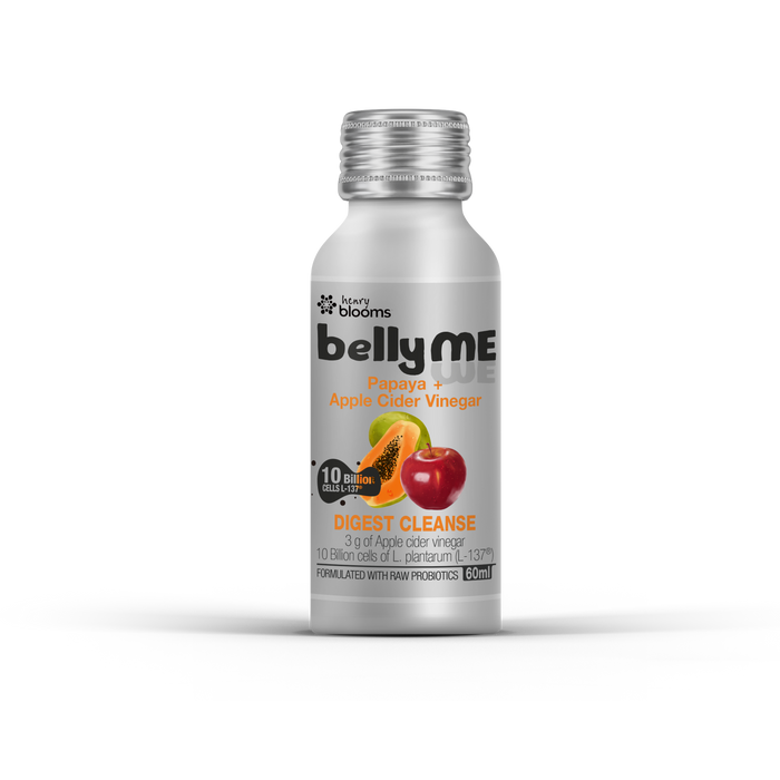 Henry Blooms Belly Me Digest Cleanse Papaya & ACV 60ml 7 Pack.