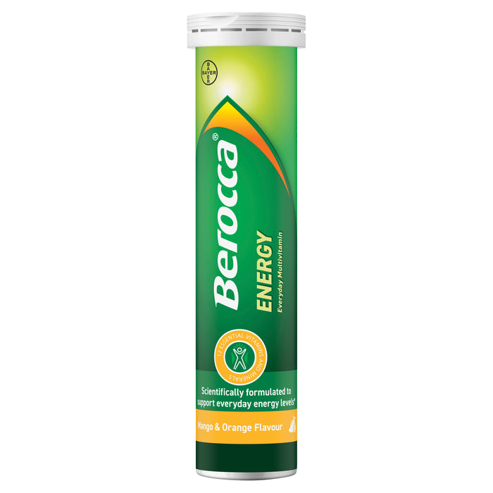 Berocca Energy Mango And Orange Effervescent Tablets 15