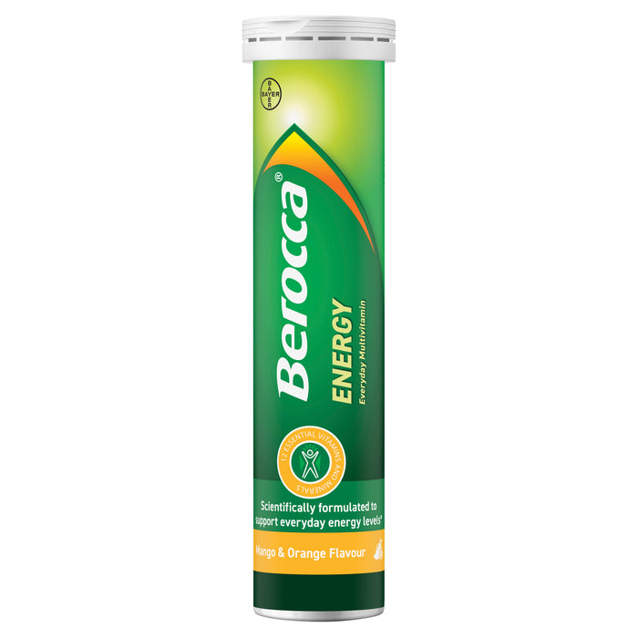Berocca Energy Mango And Orange Effervescent Tablets 45
