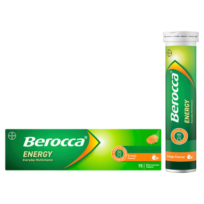 Berocca Energy Original Orange Effervescent Tablets 15