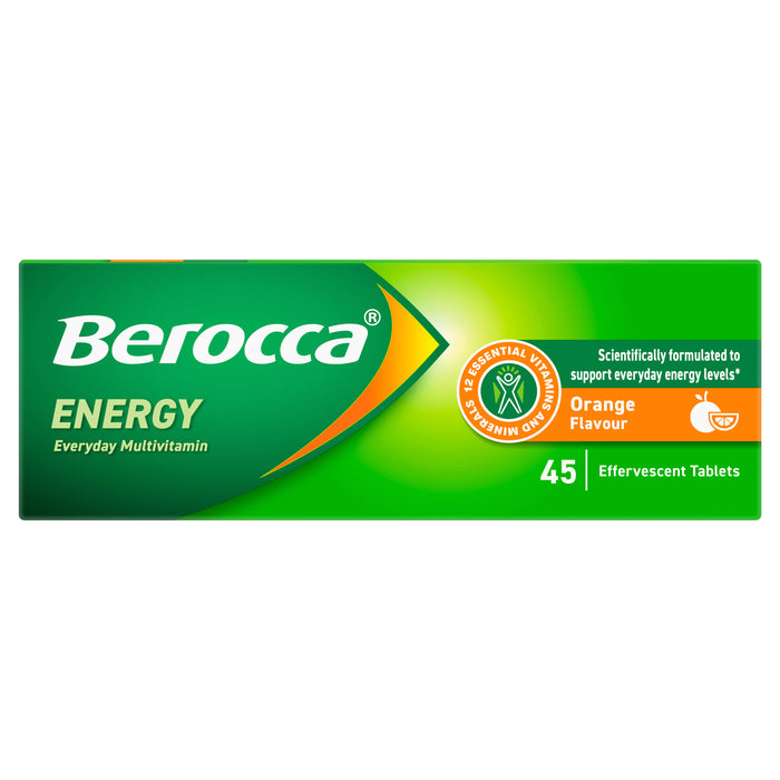 Berocca Energy Orange Effervescent Tablets 45