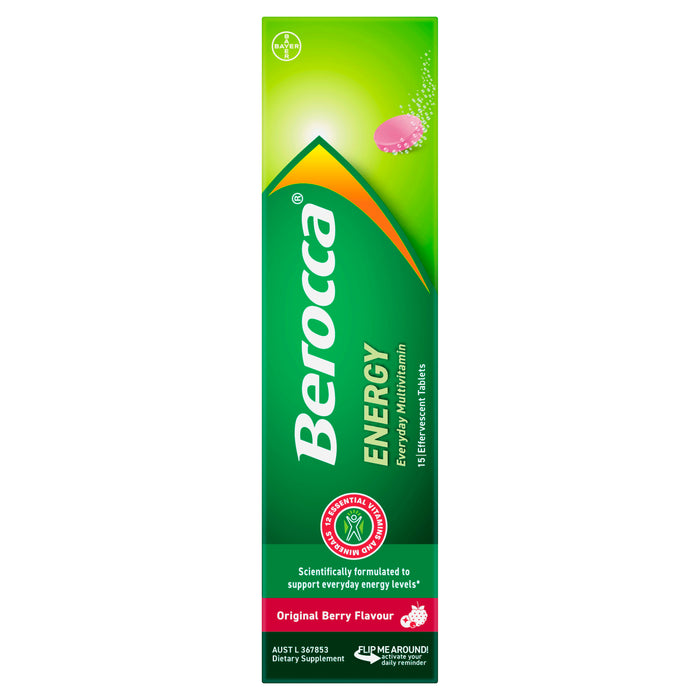 Berocca Energy Original Berry Effervescent Tablets 15