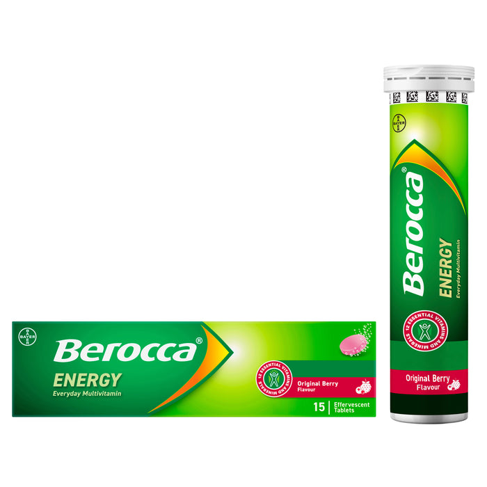 Berocca Energy Original Berry Effervescent Tablets 15