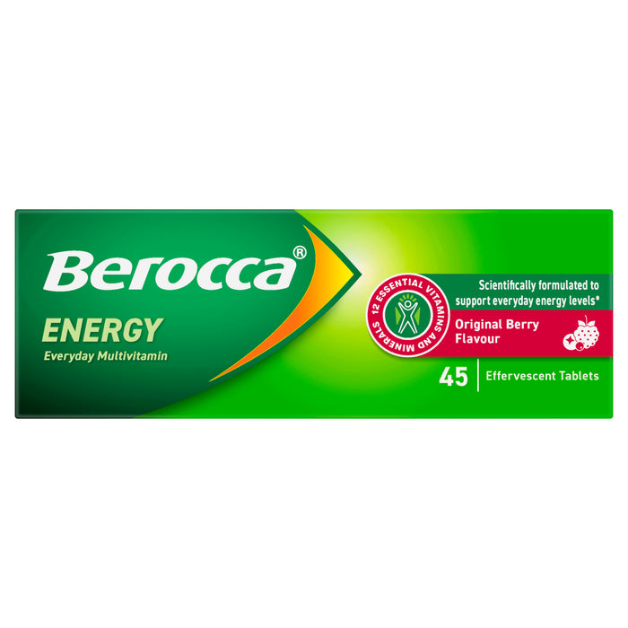 Berocca Energy Original Berry Effervescent Tablets 45