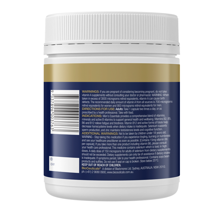 Bioceutioticals Mens Essentials 240 Capsules