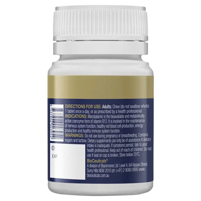 Bioceuticals Methyl B12 Chewable 60 Tablets