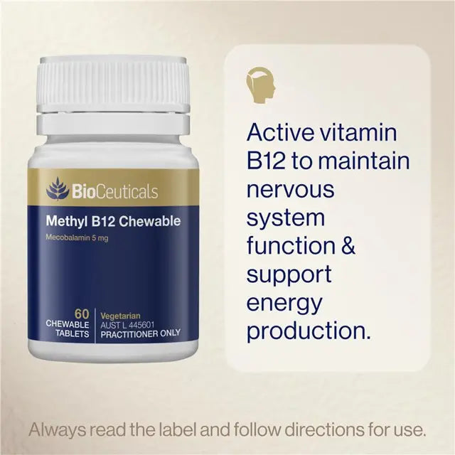 Bioceuticals Methyl B12 Chewable 60 Tablets