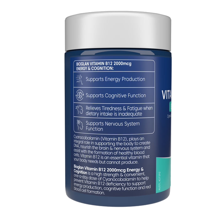 Bioglan Vitamin B12 2000mcg Energy & Cognition 90s.