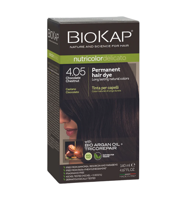 Biokap Nutricolor Delicato 4.05 Chocolate Chestnut