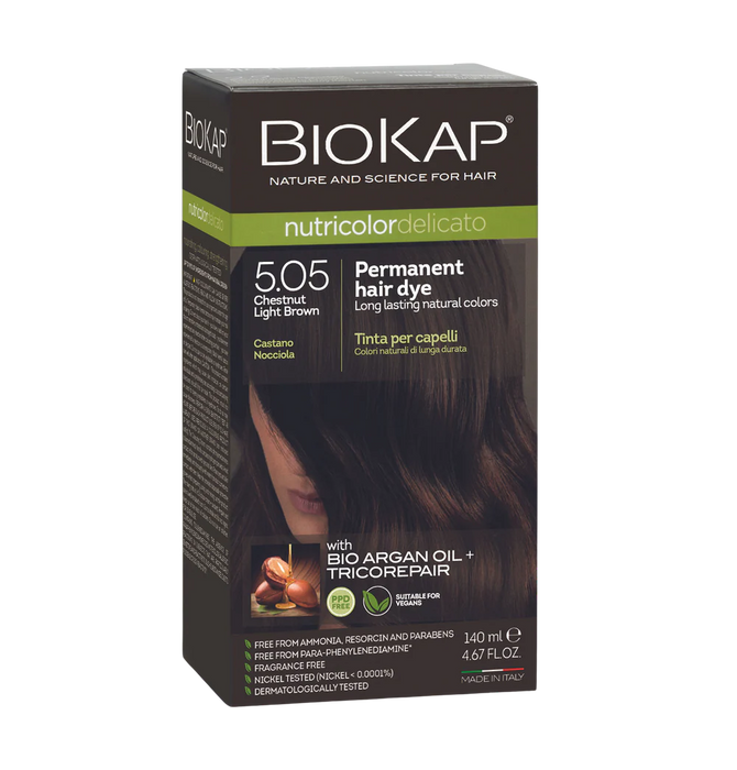 Biokap Nutricolor Delicato 5.05 Chestnut Light Brown