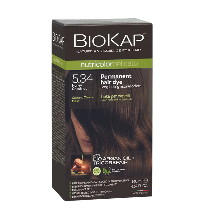 Biokap Nutricolor Delicato 5.34 Honey Chestnut