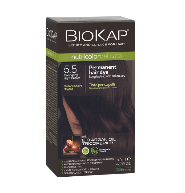 Biokap Nutricolor Delicato 5.5 Mahogany Light Brown