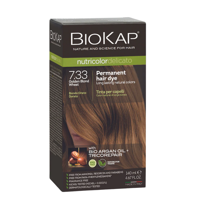 Biokap Nutricolor Delicato 7.33 Golden Blond Wheat