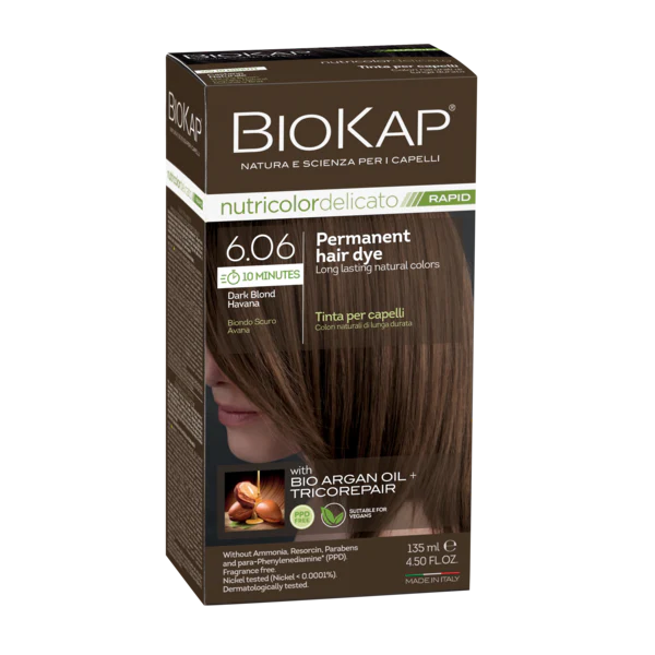 Biokap Nutricolor Delicato Rapid 6.06 Dark Blond Havana
