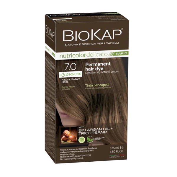Biokap Nutricolor Delicato Rapid 7.0 Natural Medium Blond