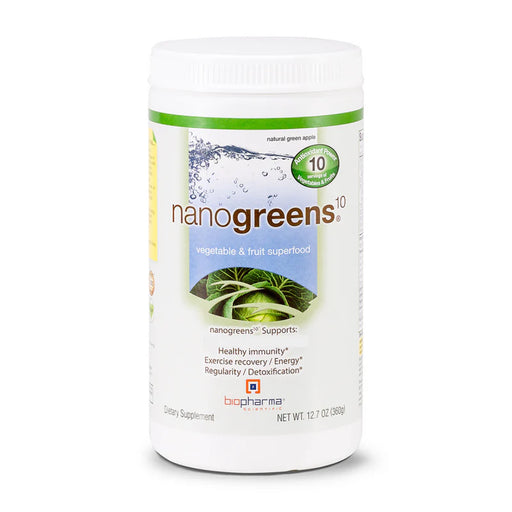Biopharma Nanogreens: Green Apple Flavour 360g.