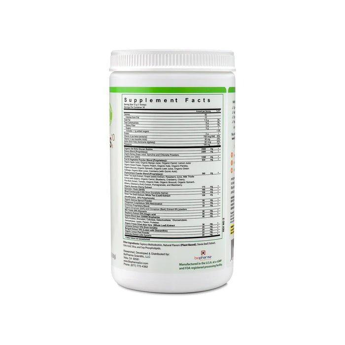 Biopharma Nanogreens: Green Apple Flavour 360g.