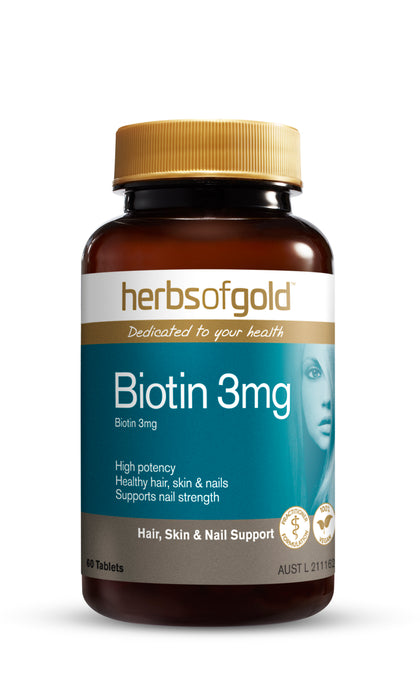 Herbs Of Gold Biotin 3mg 60 Tablets