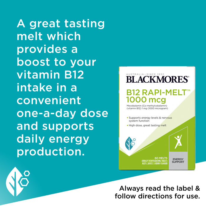 Blackmores B12 Rapi-Melt 1000mcg 60