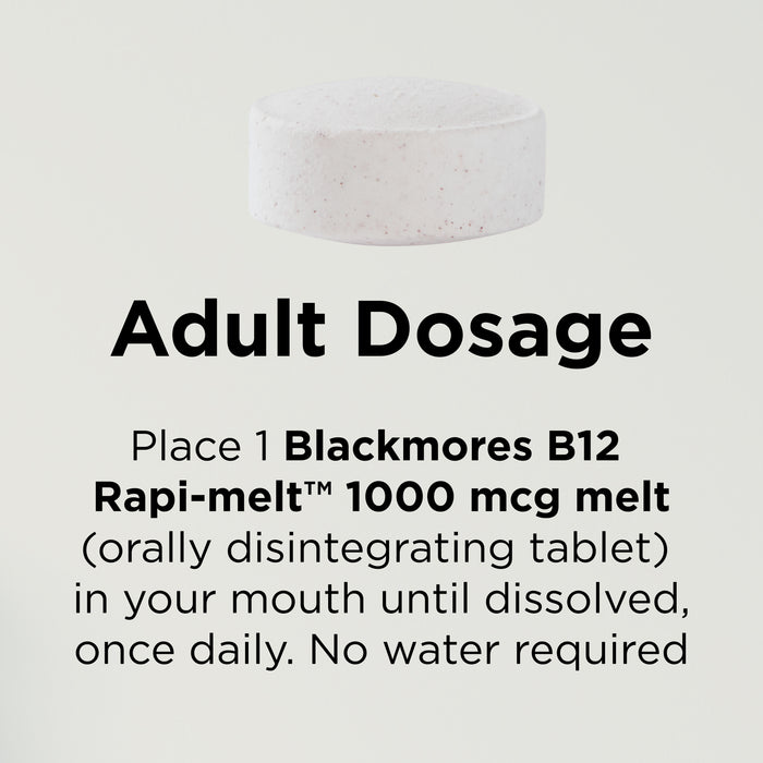 Blackmores B12 Rapi-Melt 1000mcg 60