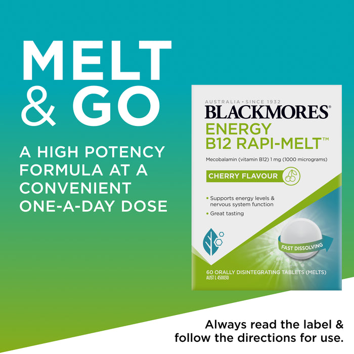 Blackmores B12 Rapi-Melt 1000mcg 60