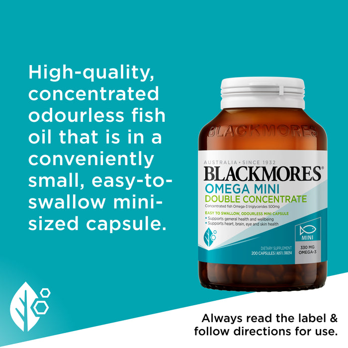 Blackmores Omega Mini Double Concentration 200 Capsules