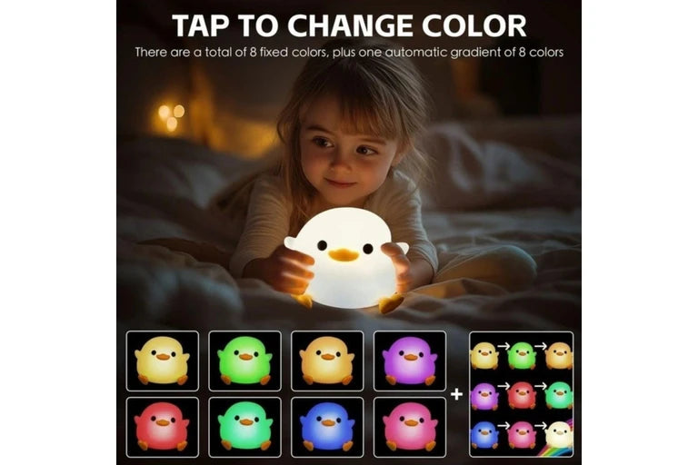 Brillar Kids Squishy Color Changing Night Cute Duck