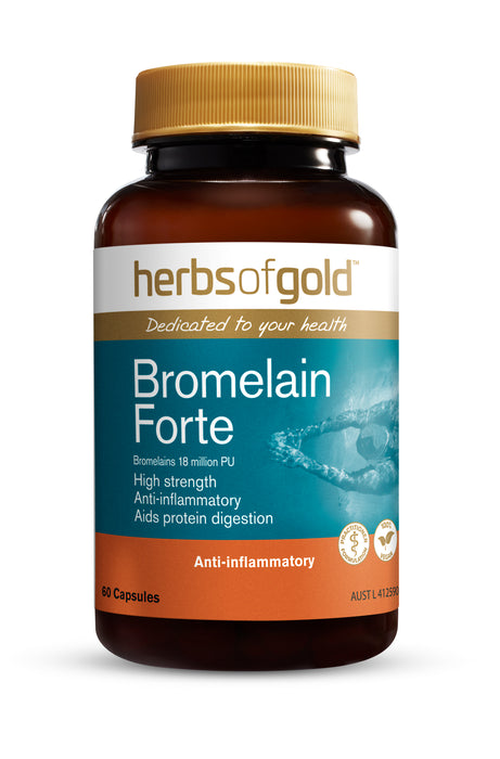 Herbs Of Gold Bromelain Forte 60 Capsules