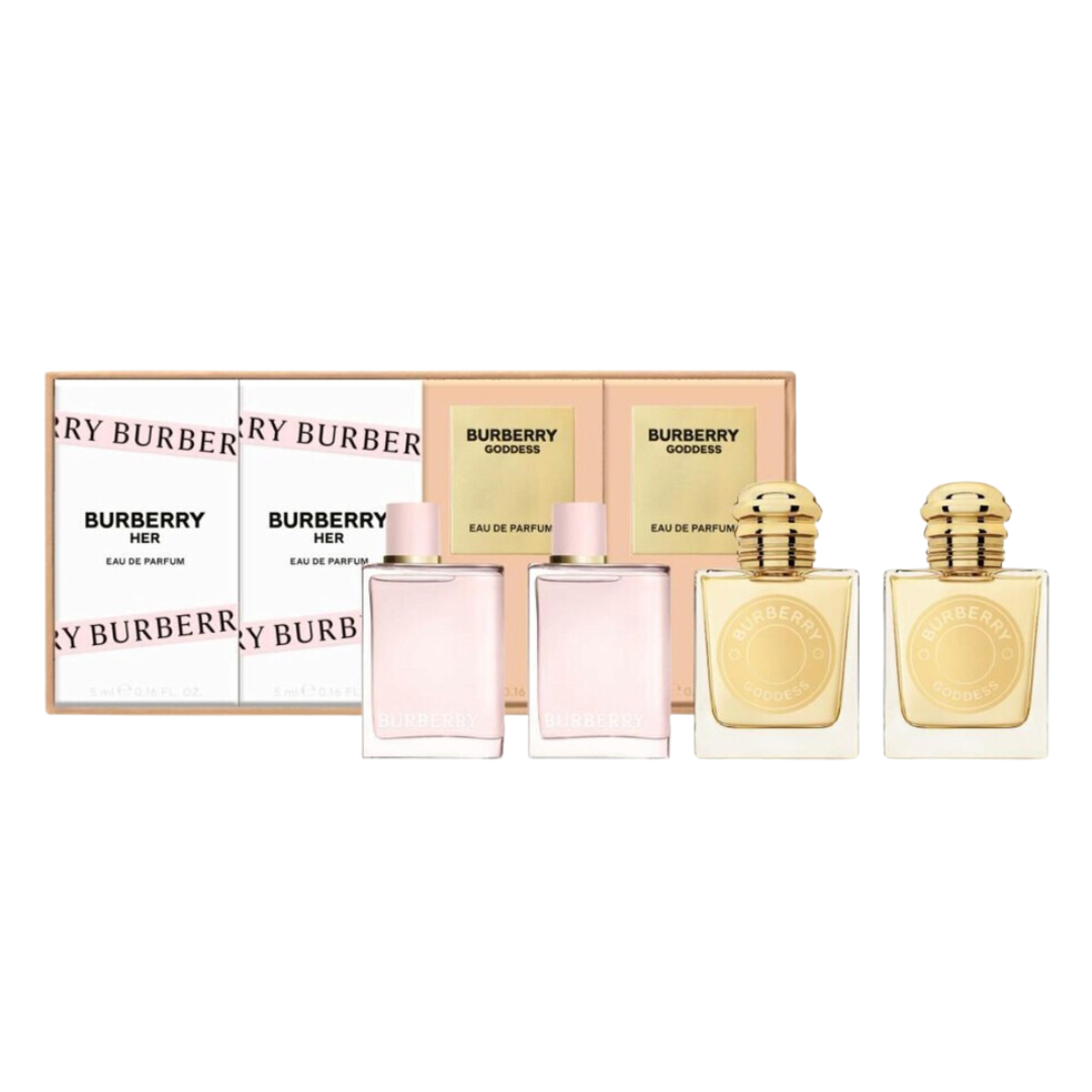Burberry EDP Miniatures Gift Set - 2x 5ml Goddess + 2x 5ml Her
