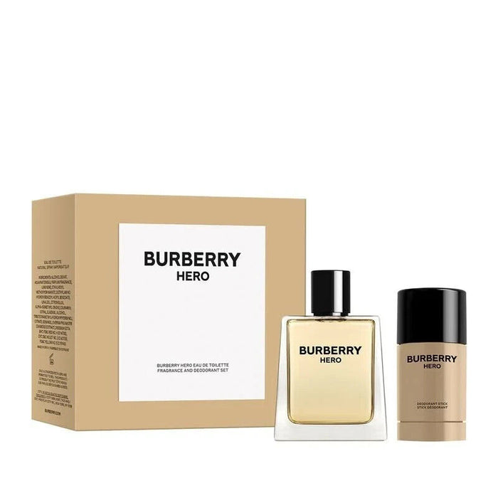 Burberry Hero 2 Piece Gift Set 100ml EDT Deod Stick.