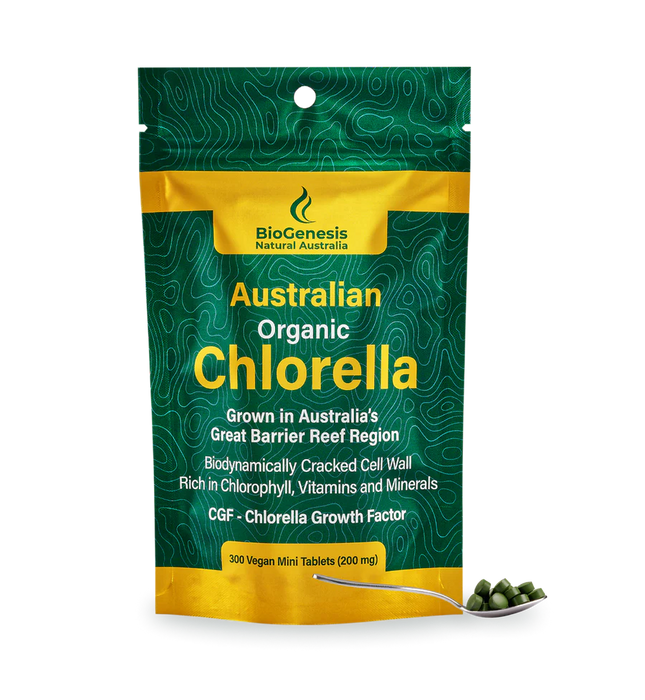 BioGenesis Australian Organic Chlorella 300 Mini Tablets