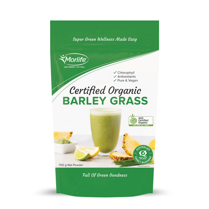 Morlife Barley Grass Certified Organic 700g