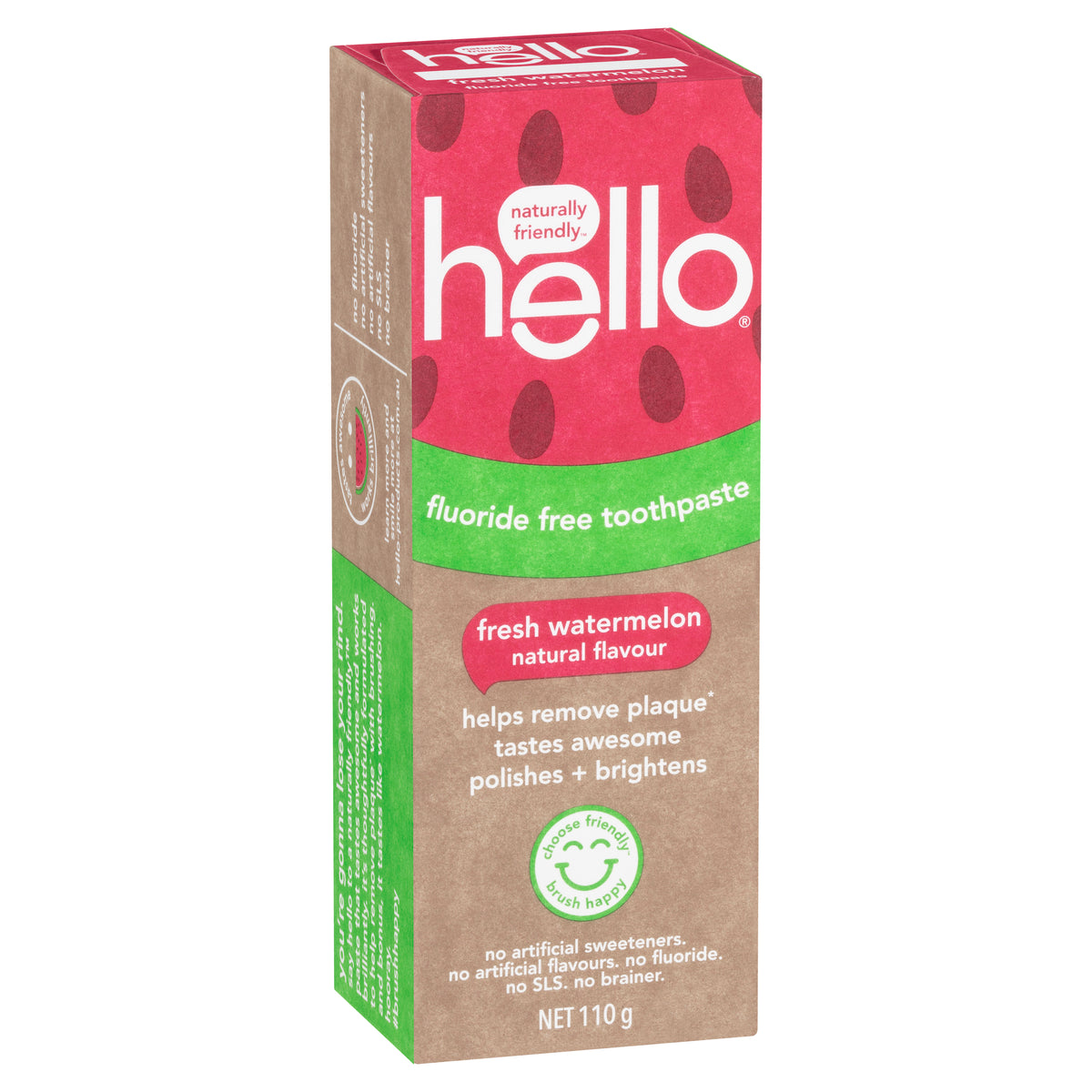 Hello Watermelon Fluoride Free Toothpaste 110g — Giant Chemist Harbour Town