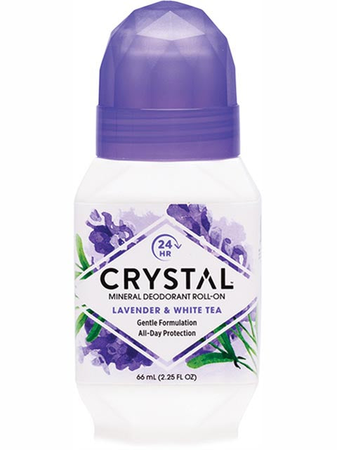 Crystal Essence Roll On Deodorant Lavender and White Tea 66ml