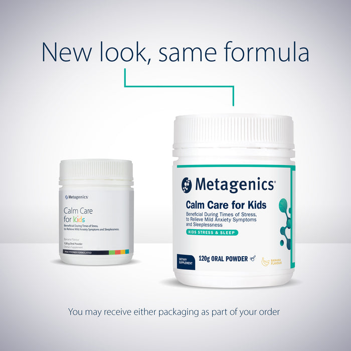 Metagenics Calm Care for Kids Banana 120 g Powder.