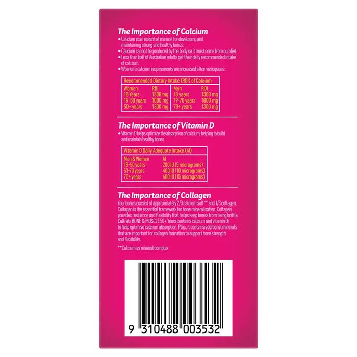 Caltrate Bone & Muscle 50+ Tablets 100