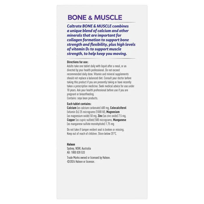 Caltrate Bone & Muscle Health Tablets 100