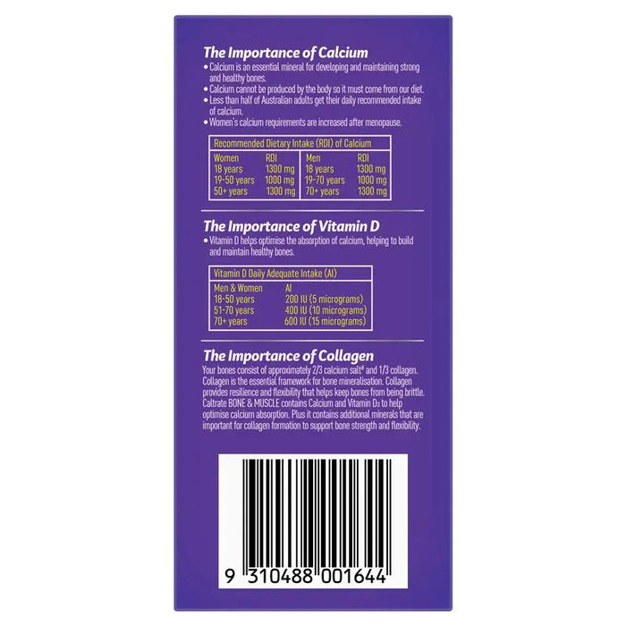Caltrate Bone & Muscle Health Tablets 100