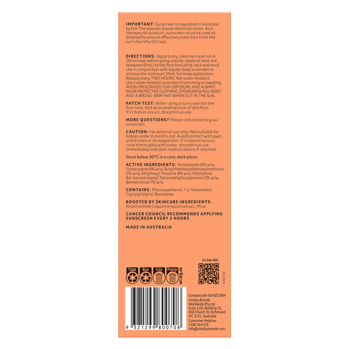 Cancer Council Radiance Boost SPF50+ 50ml