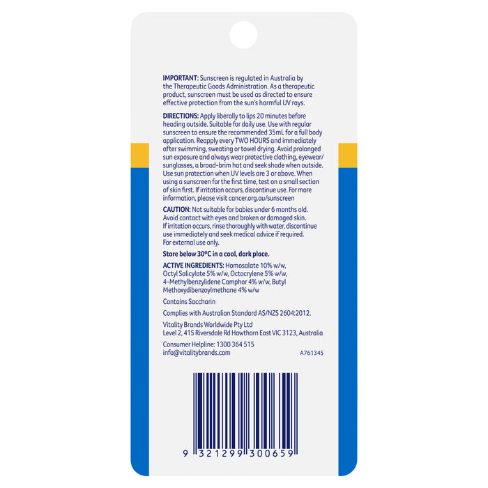 Cancer Council Lip Balm Ultra SPF50+ 4g