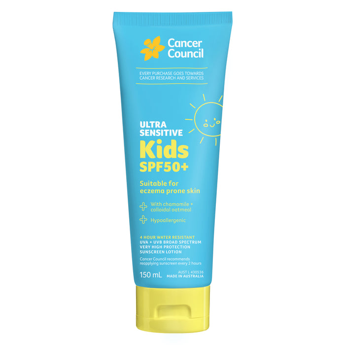 Cancer Coucil Uncented Sensitive Kids SPF50+ 150ml
