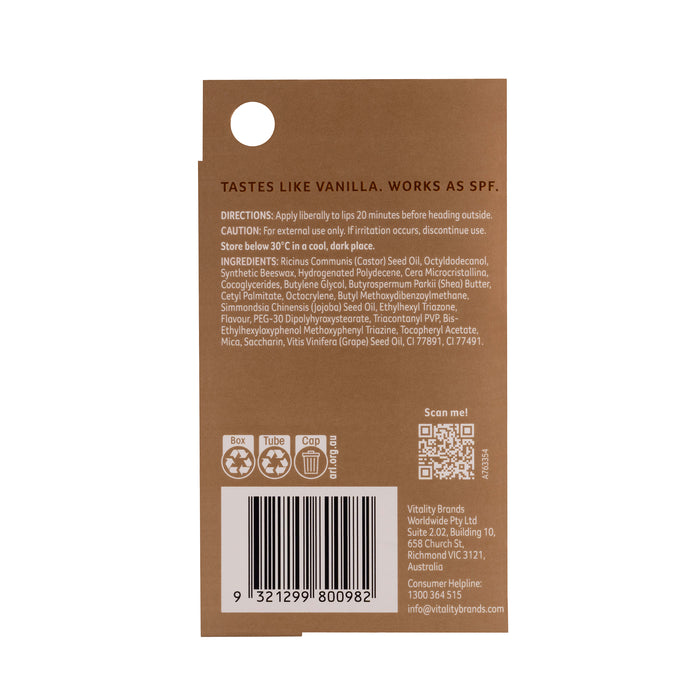 Cancer Council Lip Balm Spf50+ Vanilla Glaze 15g