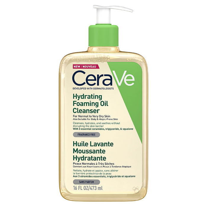 CeraVe Hydrating Foaming Oil Cleanser  473ml.