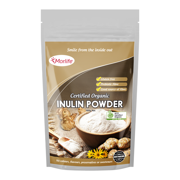 Morlife Inulin Powder Certified Organic 150g