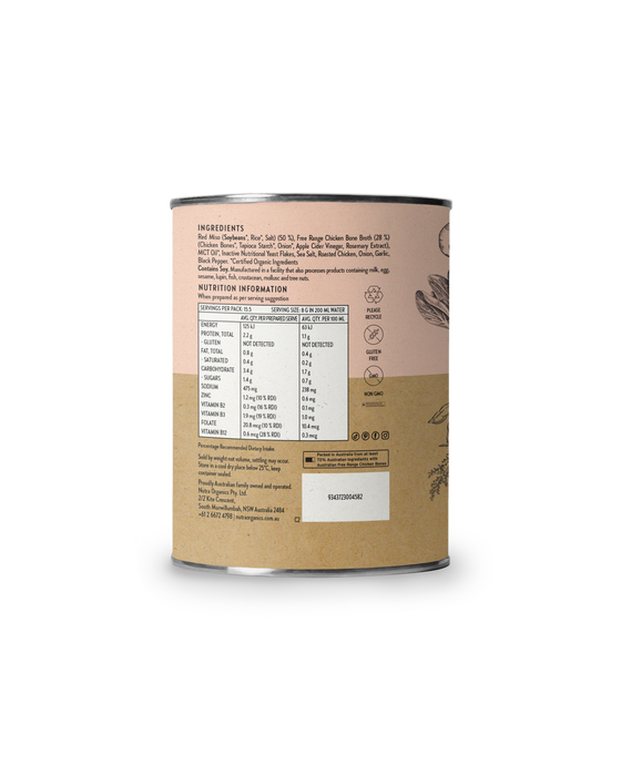 Nutra Organics Chicken Bone Broth Miso Ramen 125g