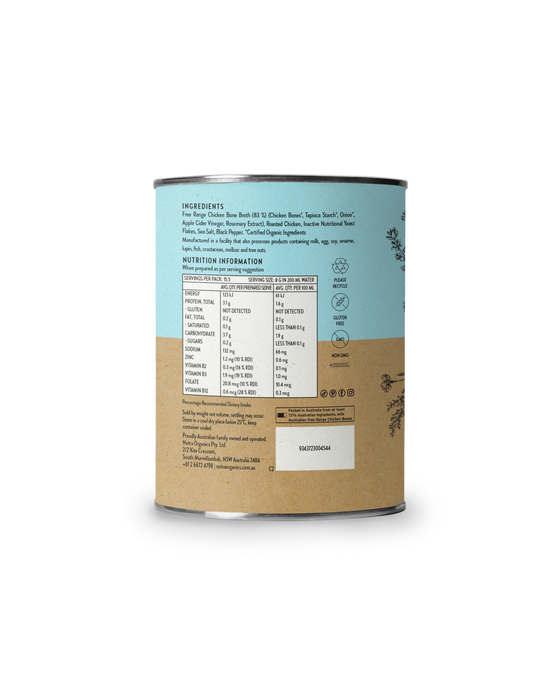 Nutra Organics Chicken Bone Broth Homestyle Original 125g.