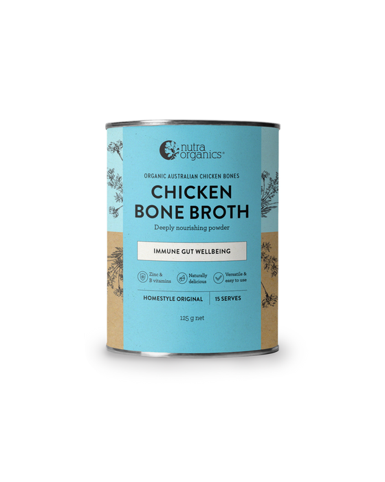 Nutra Organics Chicken Bone Broth Homestyle Original 125g.
