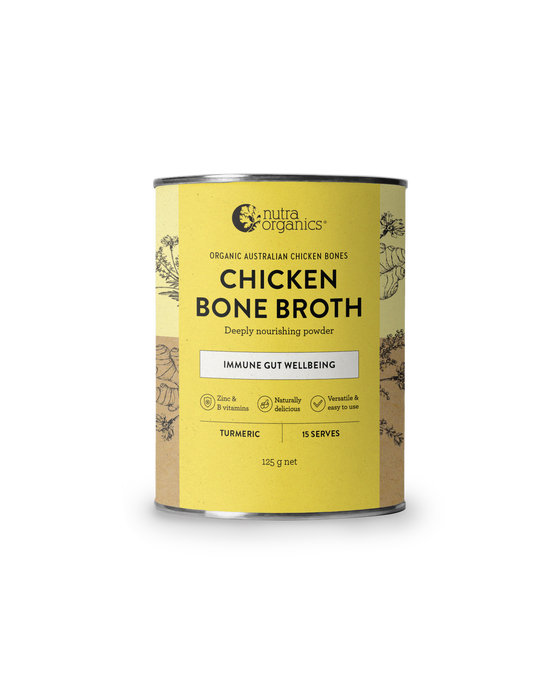 Nutra Organics Organic Chicken Bone Broth Turmeric 125g